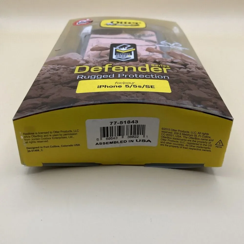 New! Otter Box for iPhone 5 / 5s Case Defender Series Cover RealTree Pink Camo